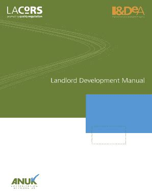 Fillable Online Landlord Development Manual Cornwall Council Fax