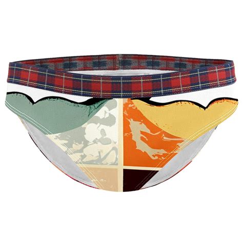 Brief Underwear Bikini Panties For Women Bikini Underwear Xxl Abstract Kiss Modern Lips