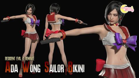 Resident Evil Remake Ada Wong As Sailor Mars Bikini YouTube