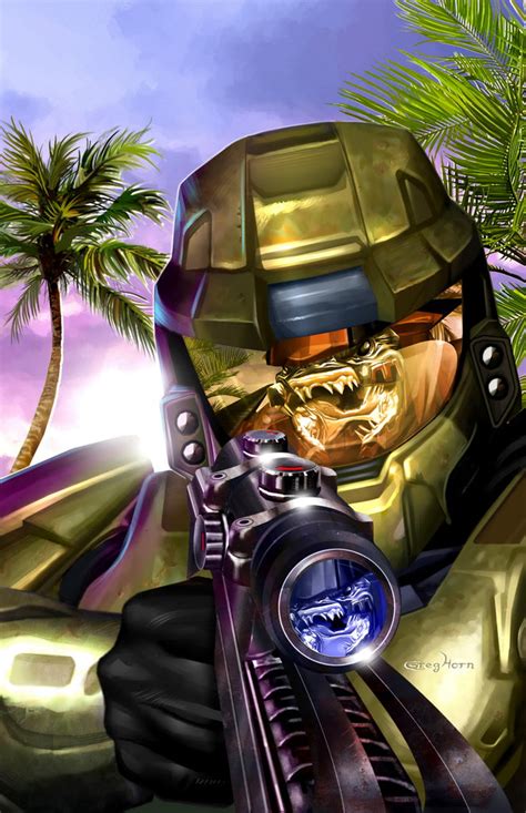 Halo Sharpshooter High Quality 11 X 17 Digital Print Greg Horn Art