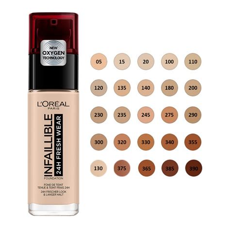 L'OREAL Paris INFAILLIBLE 24h fresh wear FONDOTINTA liquido 30ml ...