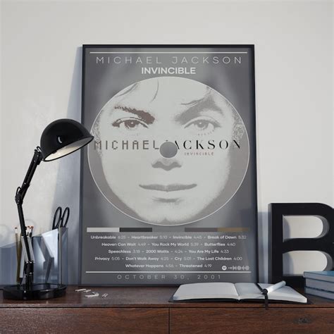 Michael Jackson Album Cover Wall Art Etsy