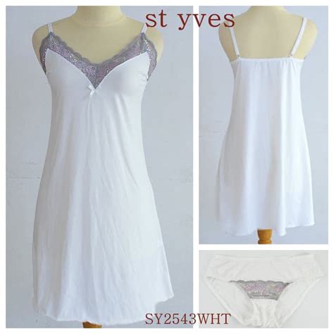 Jual ST YVES LINGERIE SET TANPA KAWAT BAHAN ADEM HALUS SY WHT Shopee Indonesia