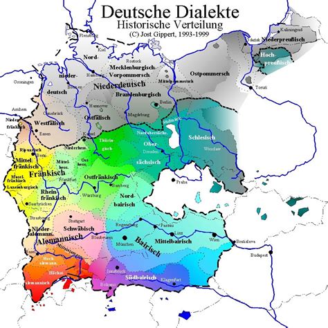 German Language Map