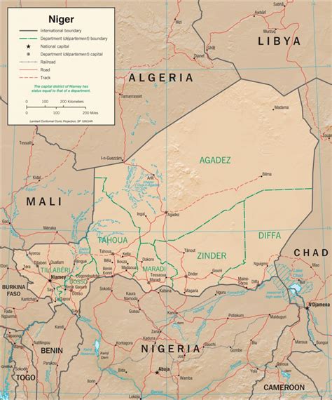 Cartes Du Niger Carte