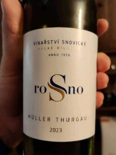 Snovick Rosno M Ller Thurgau Vivino Us