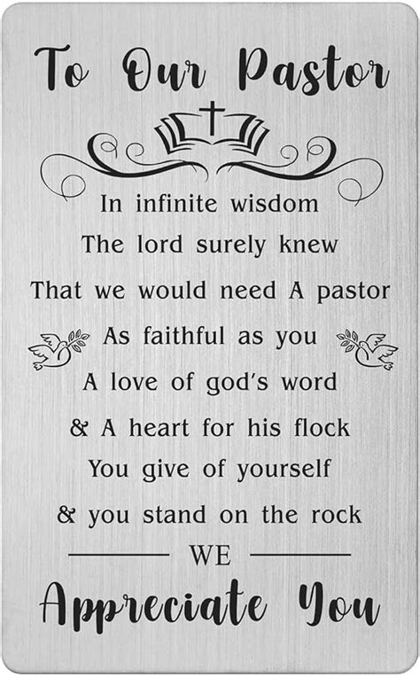 Gezxin Pastor Appreciation Card Ts For Women Men Ts For Pastors