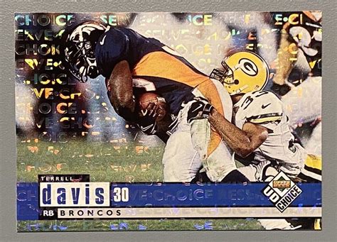 1998 Upper Deck UD Choice Choice Reserve 328 Terrell Davis For Sale