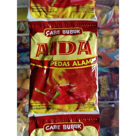 Jual Cabe Bubuk Aida Sachet Gram Shopee Indonesia