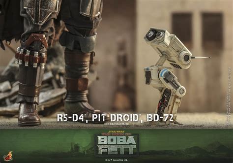 R5 D4 And Pit Droid And BD 72 Star Wars The Book Of Boba Fett Hot Toys TMS086 1 6 Scale Figure
