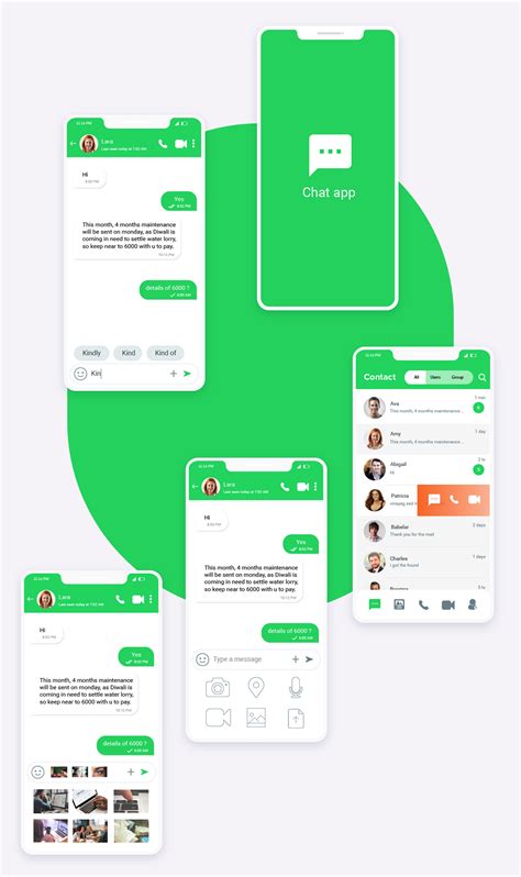 8 Communication mobile app on Behance