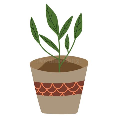 Gardening Plant In Pot Stock Vector Illustration Of Flower 250348120