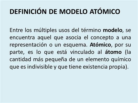 Definición De Modelo Atómico Qué Es Significado Y Concepto