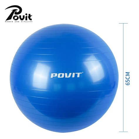 Povit 65cm Yoga Fitness Ball Pvc Pilates Exercise Balls Anti Burst