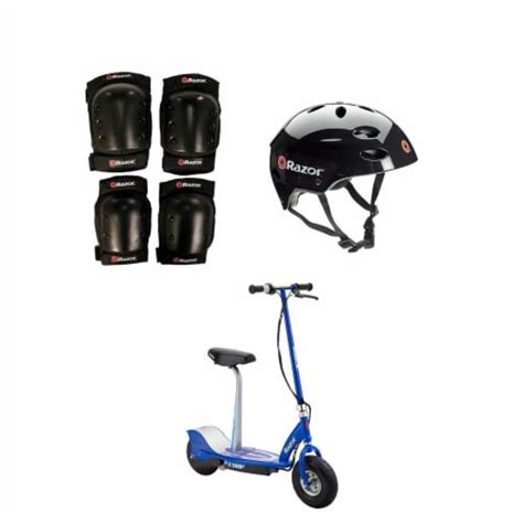 Razor E300s Adult Electric Power Scooter Wseat Helmet And Pads Blue 2 Pack 1 Unit Fred Meyer