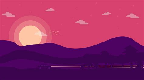 Landscape Flat Design Illustration 3