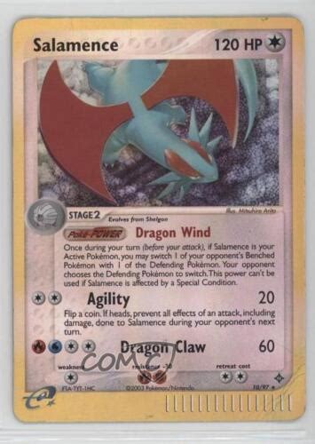 2003 Pokémon EX Dragon Reverse Foil Salamence 10 10cj eBay