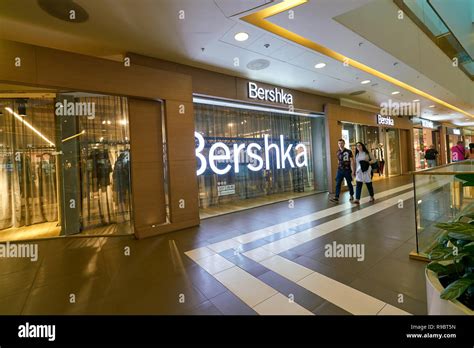 SAINT PETERSBURG, RUSSIA - CIRCA AUGUST, 2017: Bershka store at Galeria ...