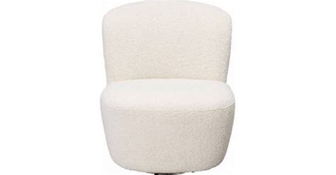 Pauline Fauteuil Pivotant En Tissu Blanc Habitat