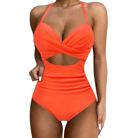 Mklekyy Bikini Mujer Traje De Ba O Women S Swimsuit Sexy Cut Out Swimsuit With Waistband