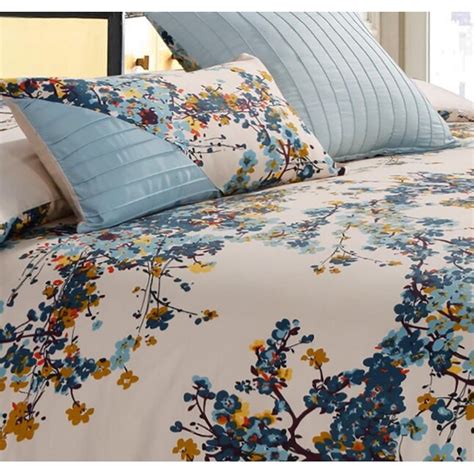 Tribeca Living 300 Tc Printed 5 Piece Duvets Multicolor Floral Queen