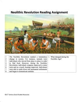 Neolithic Revolution Worksheet