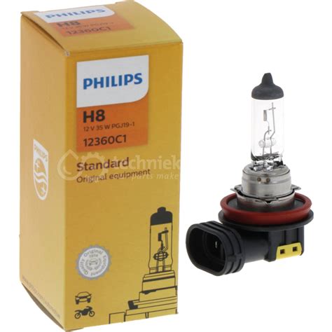 Philips Halogeenlamp H8 12 Volt 35W 44712V35WH8 Sokkel PGJ19 1