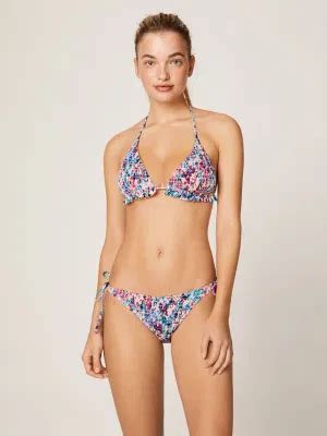 Two Piece Sexy String Swimsuit Female Bikini Set Solid Swimwear Brazilian Micro Bikinis China