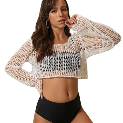 Kimono Swimsuit Bikini Kimono Pyjama Summer Kimono Beach Hollow Hawaiian Kimono Clothing