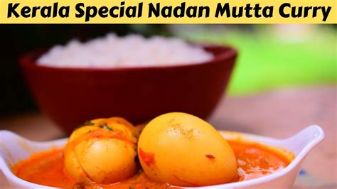 Kerala Style Nadan Mutta Curry Egg Curry With Coconut Milk Quick