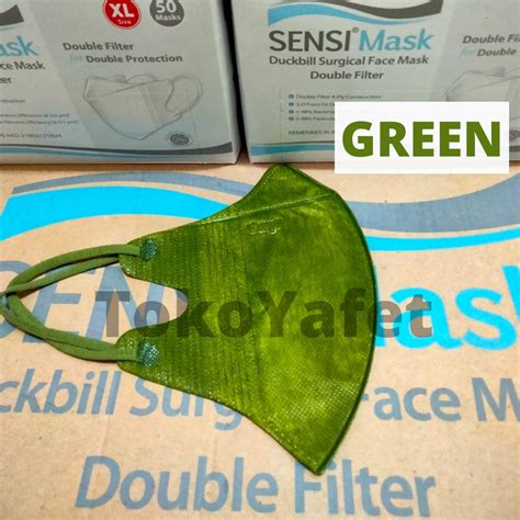 Jual Masker Sensi Mask Duckbill Ukuran Xl Jumbo Ply Isi Pcs