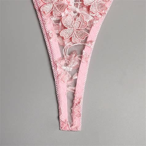 Hot Sale Women Sexy Lingerie Flower Embroidery Tie Lace Sexy Transparent Lingerie Buy Sexy