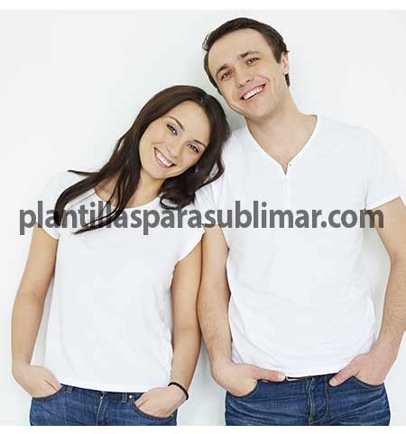 Mockup Pareja Duos Novios Remera Plantillas Para Sublimar