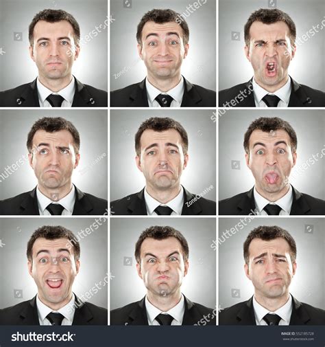 Caucasian Short Hair Brunette Businessman Square Stock Photo 552185728 Shutterstock