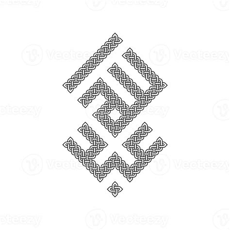 Arabic Calligraphy Name Abdullah In Celtic Kufic Arabic Calligraphy