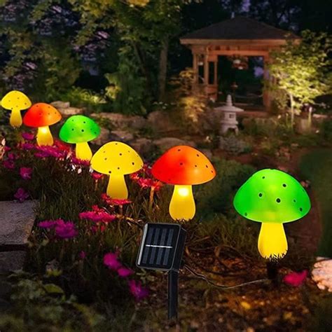 Lampes Solaires De Jardin Lampes Solaires Champignons Ip Tanche