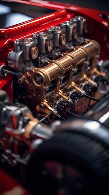 premium photo selective focus engine block   repair stand