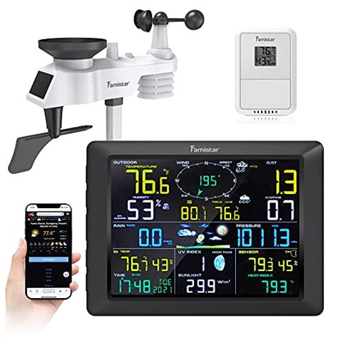 Famistar Professional Wifi Weather Station Come With Outdoor Sensor