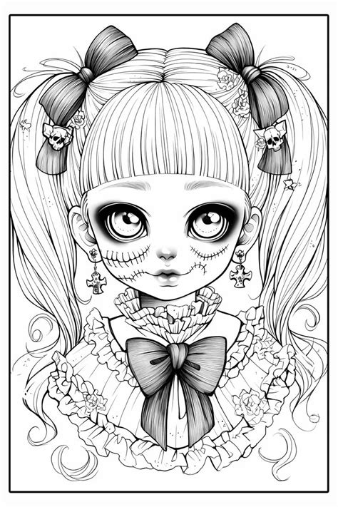 Pin By Katie Hanna On Color Book In 2024 Coloring Book Art Scary