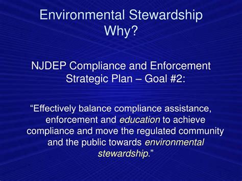 PPT - Environmental Stewardship Beyond Compliance PowerPoint ...