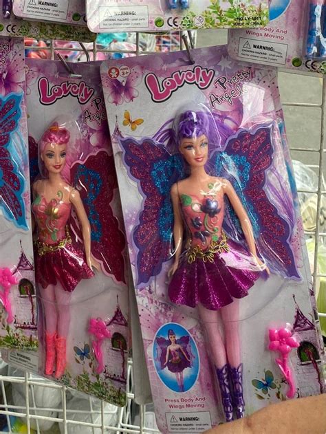 Butterfly glitter wings barbie doll toy on Carousell