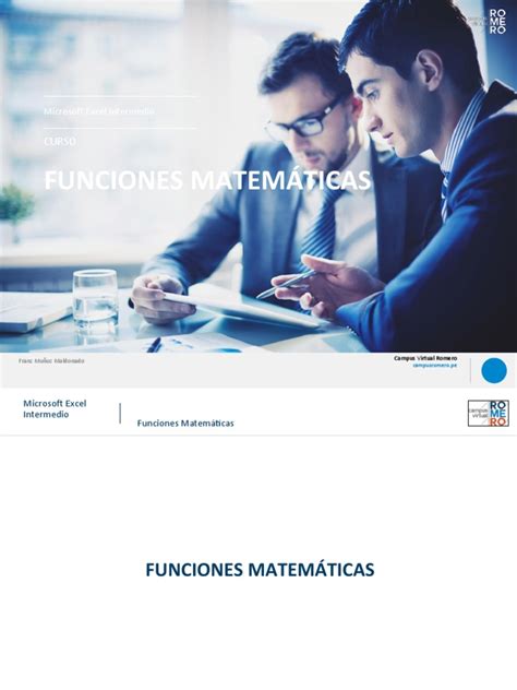 1 Funciones Matemáticas | PDF | Microsoft Excel | Función (Matemáticas) 