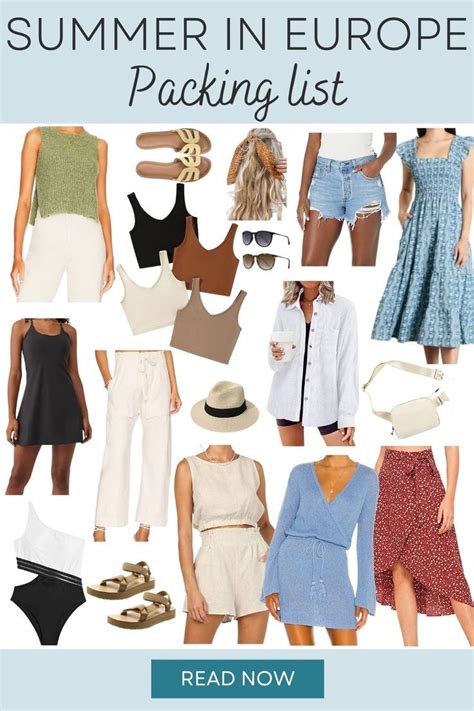 Europe packing list what to pack for summer in europe – Artofit