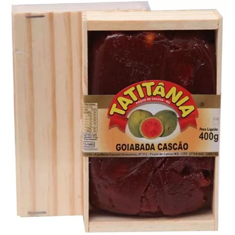 Doce Goiabada Cascão Artesanal Tatitânia 400g Caixa Madeira MercadoLivre