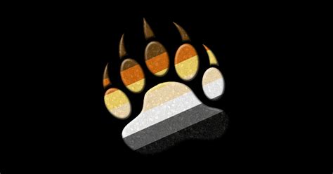 Gay Bear Pride Flag Colored Paw Symbol Gay Bear Pride Magnet Teepublic