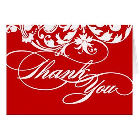 Red Thank You Cards | Zazzle