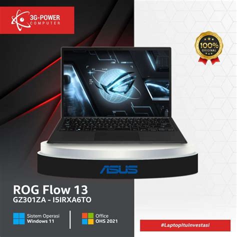 Promo Asus Rog Flow Z Gz Za I Irxa T O Gaming Laptop Core I