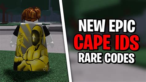 BEST NEW CAPE IDS TO USE ROBLOX Strongest Battlegrounds Cape Ids