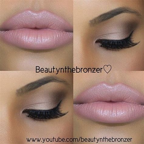 Bronze Smokey Eye Nude Lip Makeup Tutorial Beautynthebronzer Шикарный макияж Макияж глаз