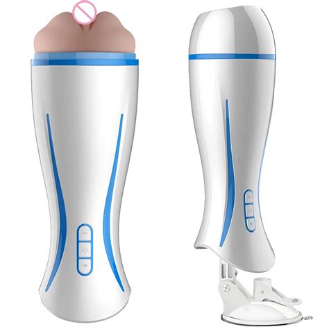 Vibrating Masturbator Male Pussy Real Vaginas For Men Sex Toys Voicing Hand Free Masturbation